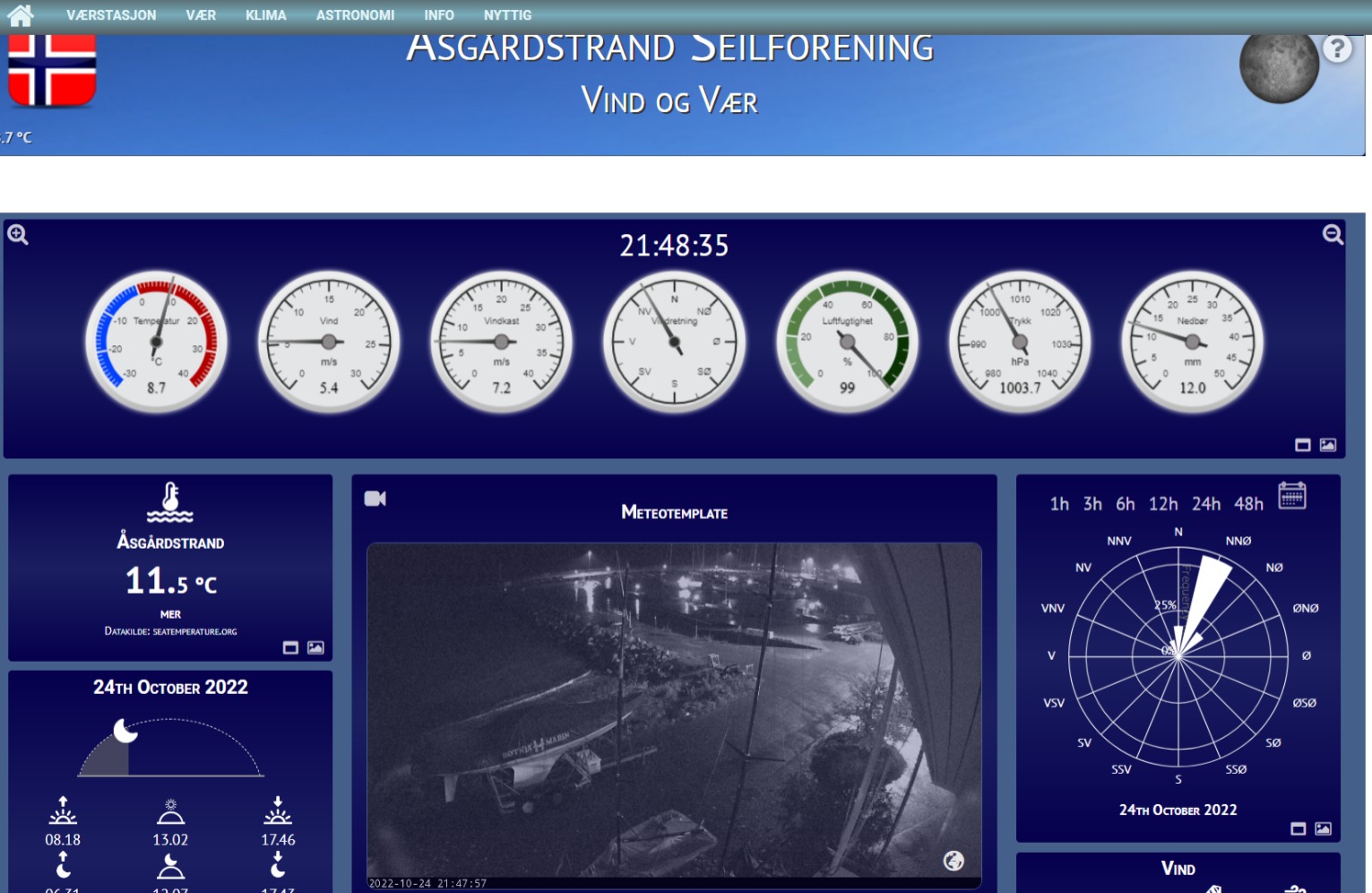 Artikkelbilde til artikkelen Ny værside m/webcam